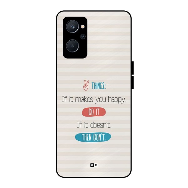 Think Then Metal Back Case for Realme 9i 5G