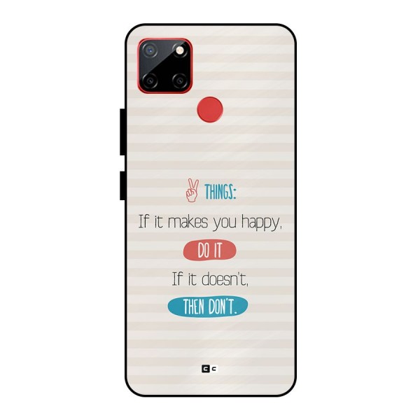 Think Then Metal Back Case for Realme C12