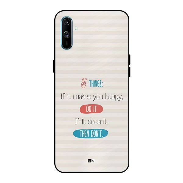 Think Then Metal Back Case for Realme C3