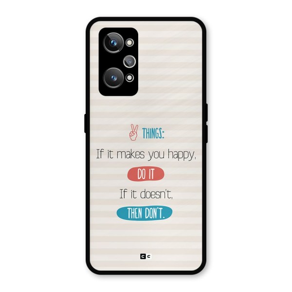 Think Then Metal Back Case for Realme GT 2