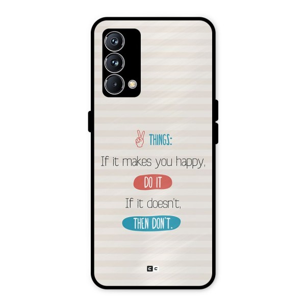 Think Then Metal Back Case for Realme GT Master Edition