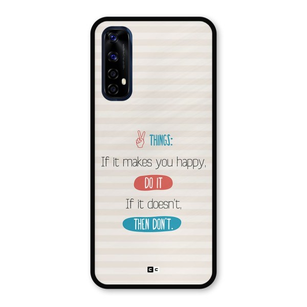 Think Then Metal Back Case for Realme Narzo 20 Pro