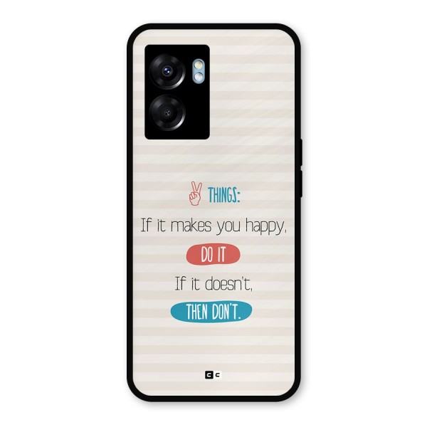 Think Then Metal Back Case for Realme Narzo 50 5G