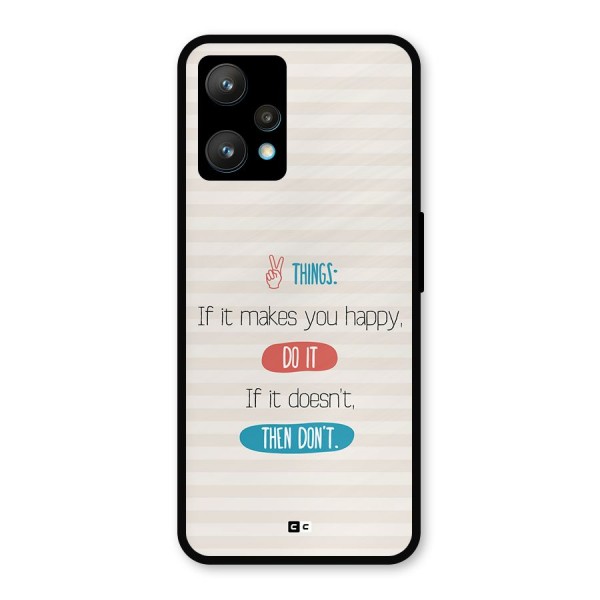 Think Then Metal Back Case for Realme Narzo 50 Pro