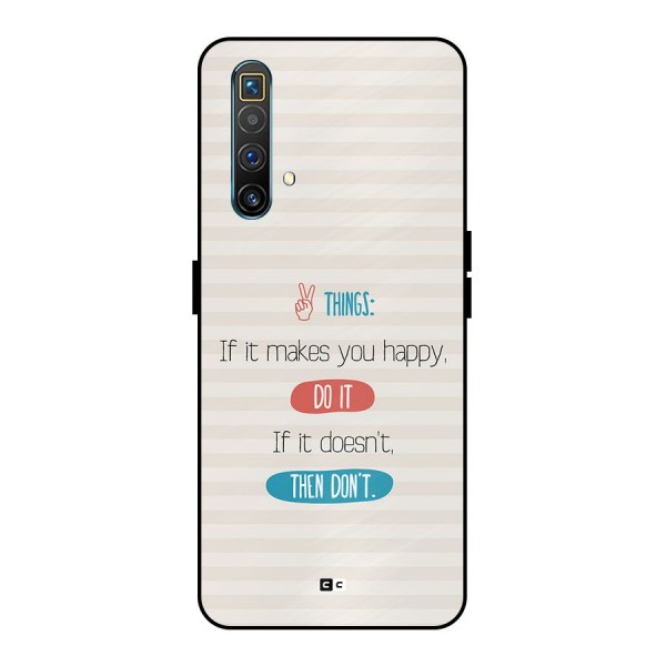 Think Then Metal Back Case for Realme X3