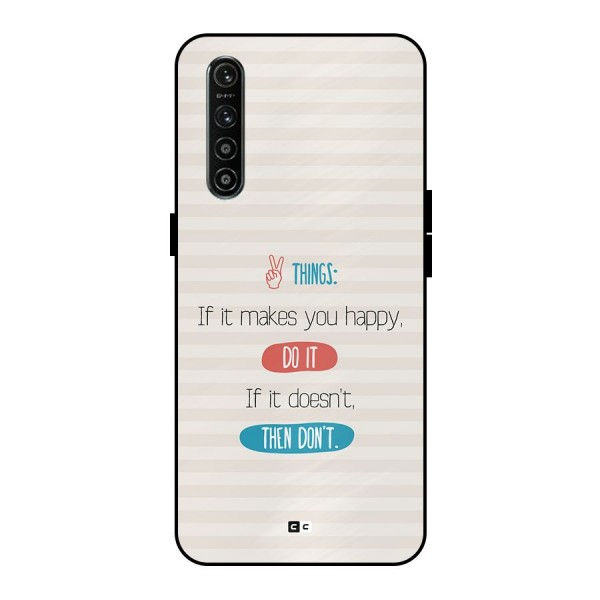 Think Then Metal Back Case for Realme XT