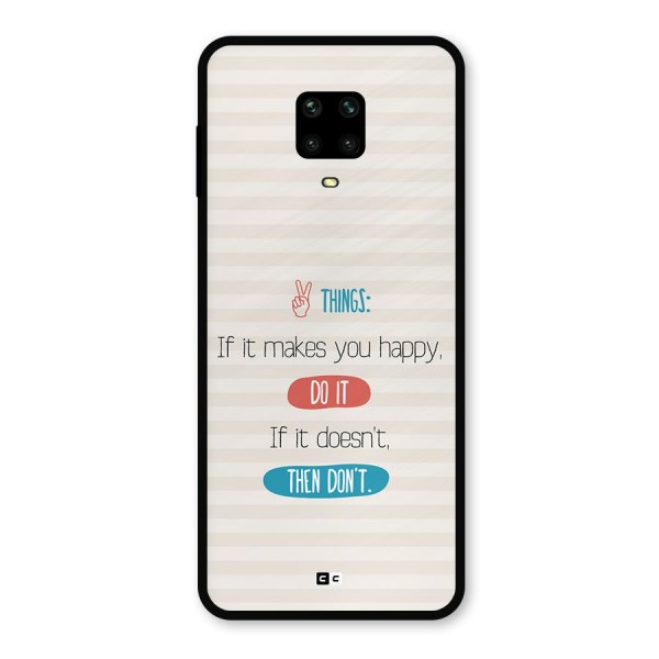 Think Then Metal Back Case for Redmi Note 10 Lite