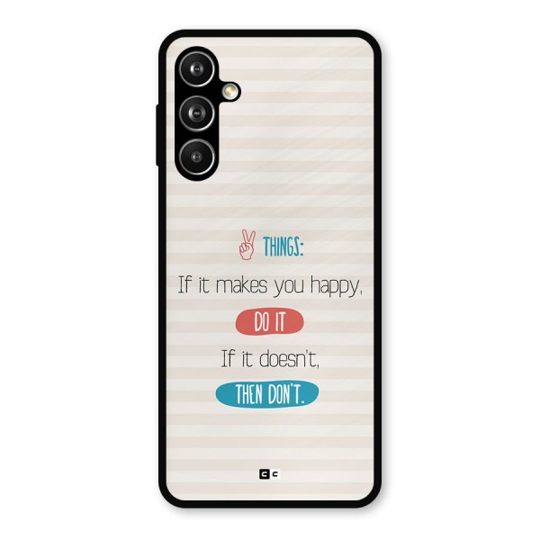 Think Then Metal Back Case for Samsung Galaxy M54