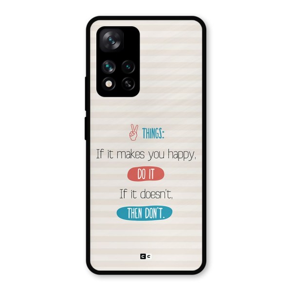 Think Then Metal Back Case for Xiaomi 11i Hypercharge 5G