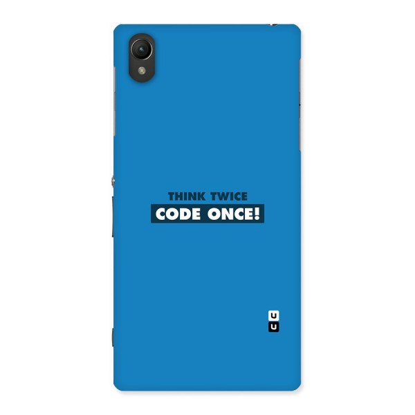 Think Twice Code Once Back Case for Sony Xperia Z1