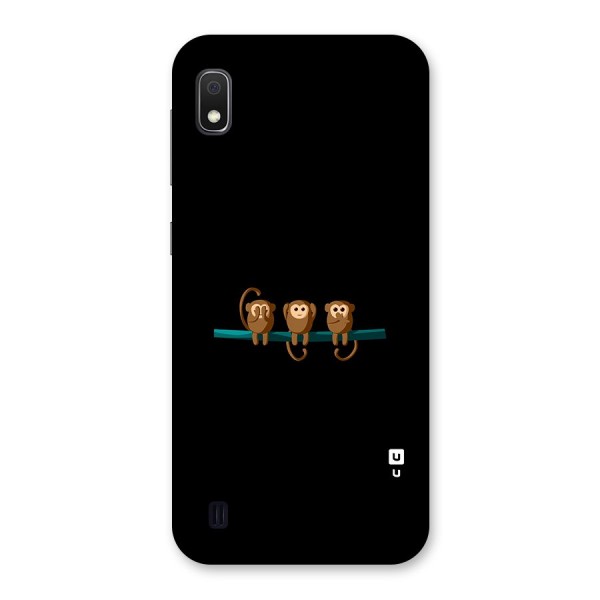 Three Cute Monkeys Back Case for Galaxy A10