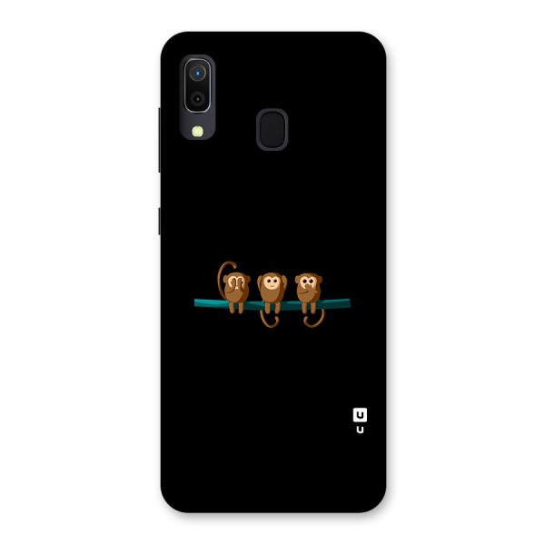 Three Cute Monkeys Back Case for Galaxy A20