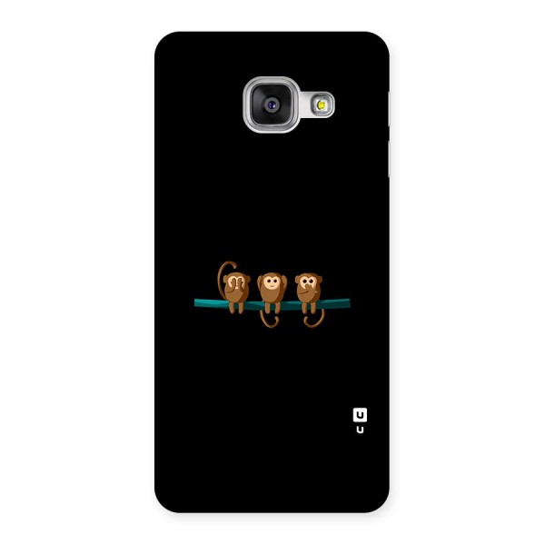 Three Cute Monkeys Back Case for Galaxy A3 2016