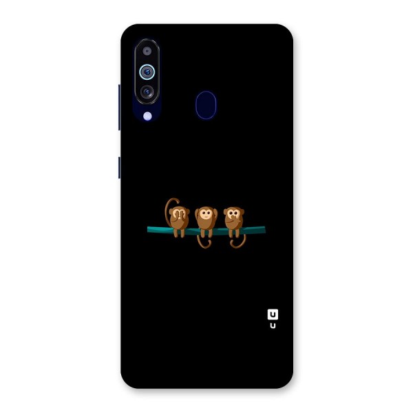 Three Cute Monkeys Back Case for Galaxy A60