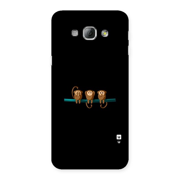 Three Cute Monkeys Back Case for Galaxy A8