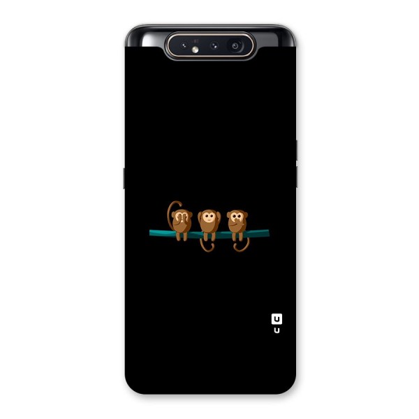 Three Cute Monkeys Back Case for Galaxy A80