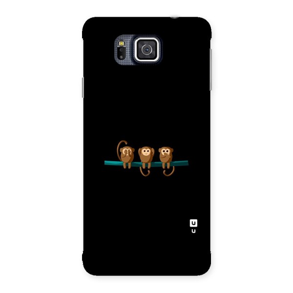 Three Cute Monkeys Back Case for Galaxy Alpha