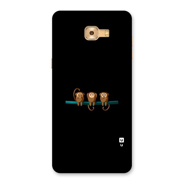 Three Cute Monkeys Back Case for Galaxy C9 Pro