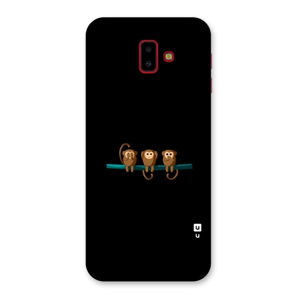 Three Cute Monkeys Back Case for Galaxy J6 Plus