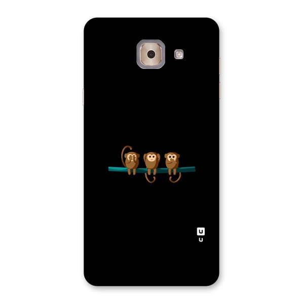 Three Cute Monkeys Back Case for Galaxy J7 Max