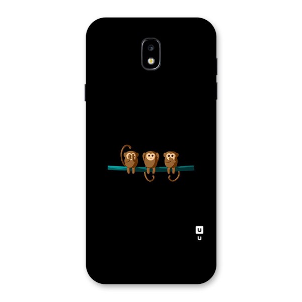 Three Cute Monkeys Back Case for Galaxy J7 Pro