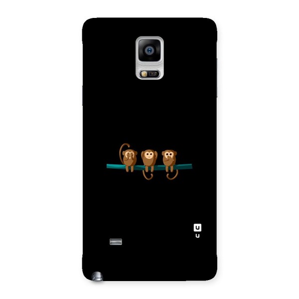 Three Cute Monkeys Back Case for Galaxy Note 4