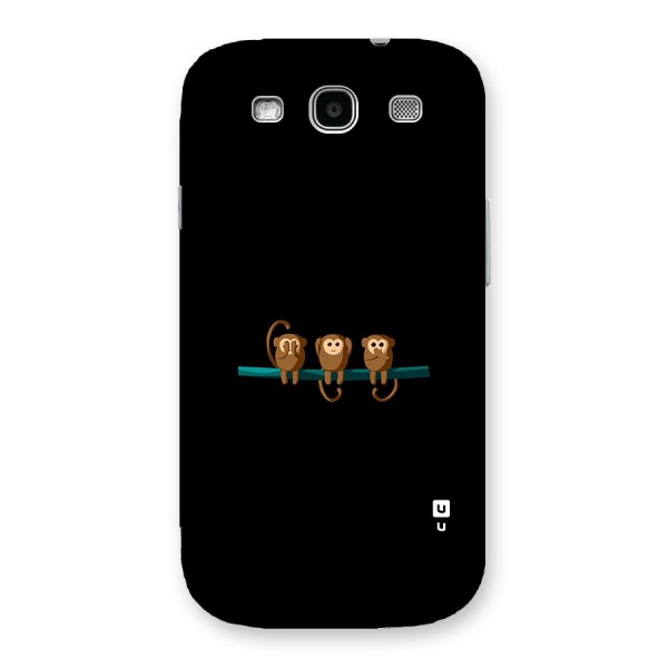 Three Cute Monkeys Back Case for Galaxy S3 Neo