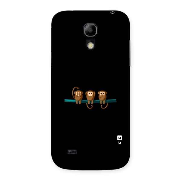 Three Cute Monkeys Back Case for Galaxy S4 Mini
