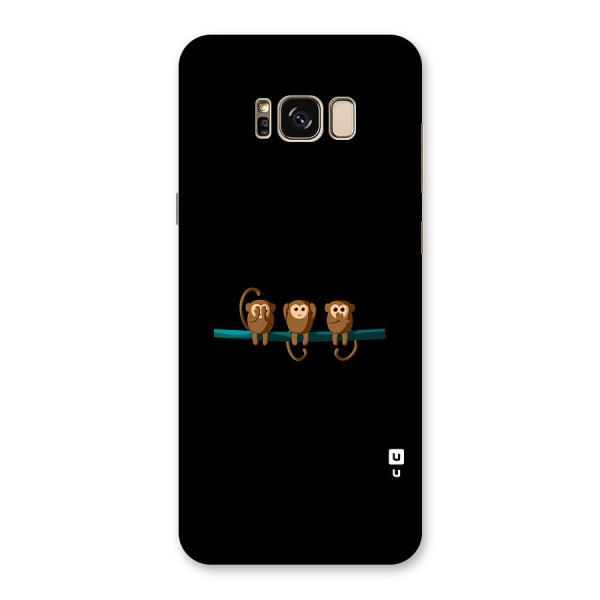 Three Cute Monkeys Back Case for Galaxy S8 Plus