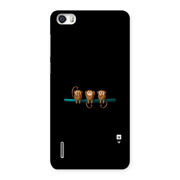 Three Cute Monkeys Back Case for Honor 6