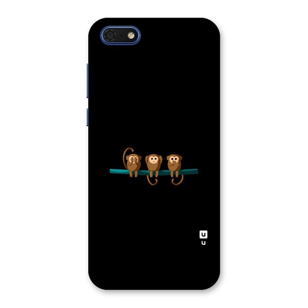 Three Cute Monkeys Back Case for Honor 7s