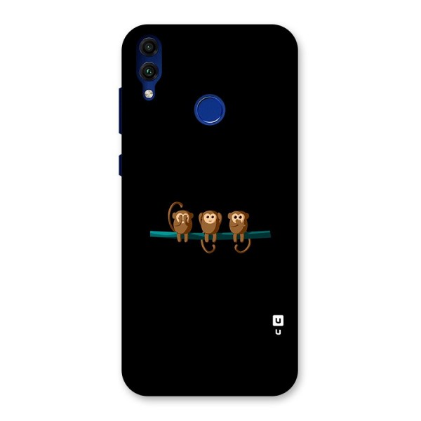 Three Cute Monkeys Back Case for Honor 8C