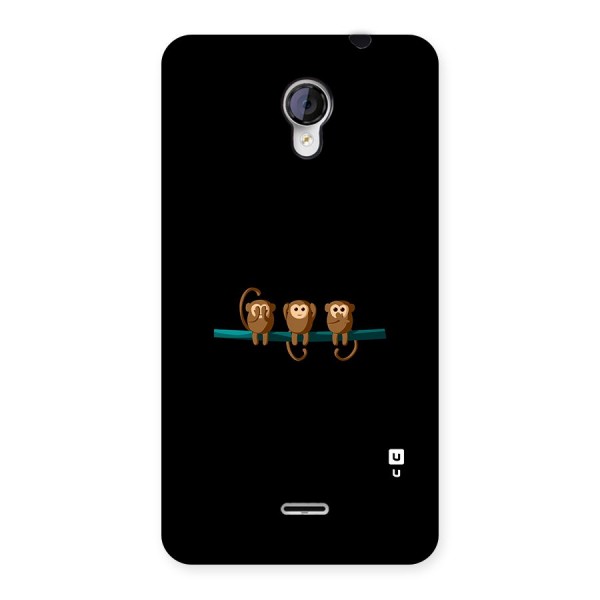 Three Cute Monkeys Back Case for Micromax Unite 2 A106