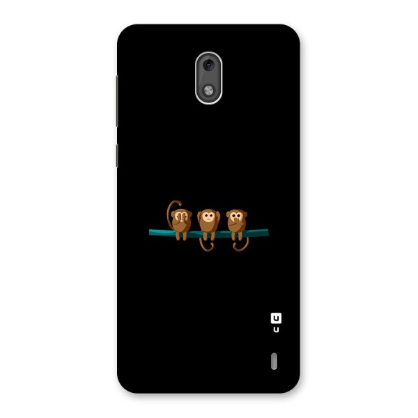 Three Cute Monkeys Back Case for Nokia 2