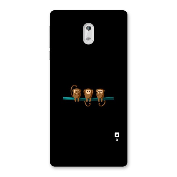 Three Cute Monkeys Back Case for Nokia 3