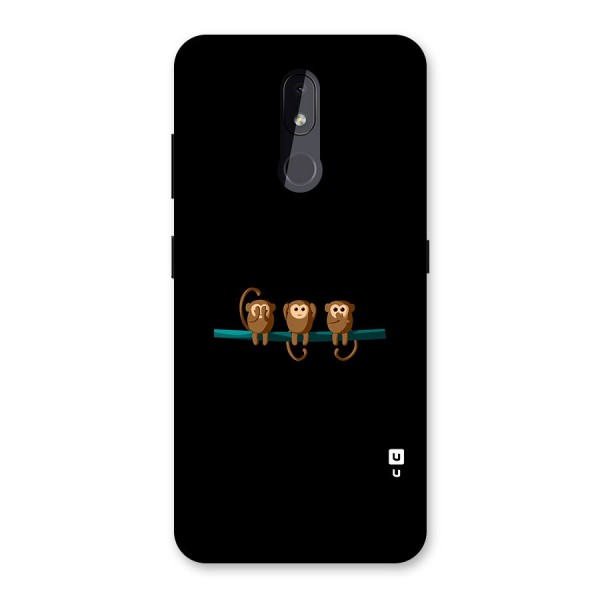 Three Cute Monkeys Back Case for Nokia 3.2