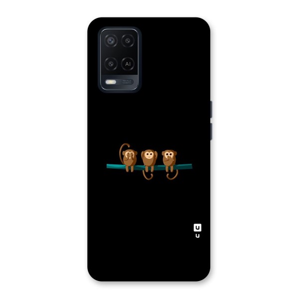 Three Cute Monkeys Back Case for Oppo A54