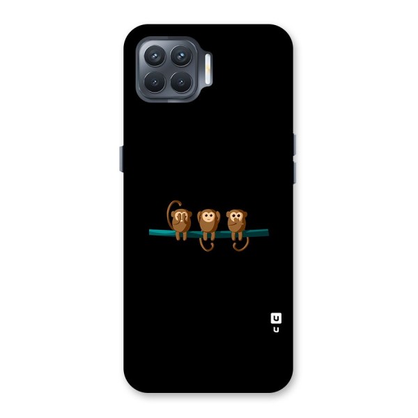 Three Cute Monkeys Back Case for Oppo F17 Pro