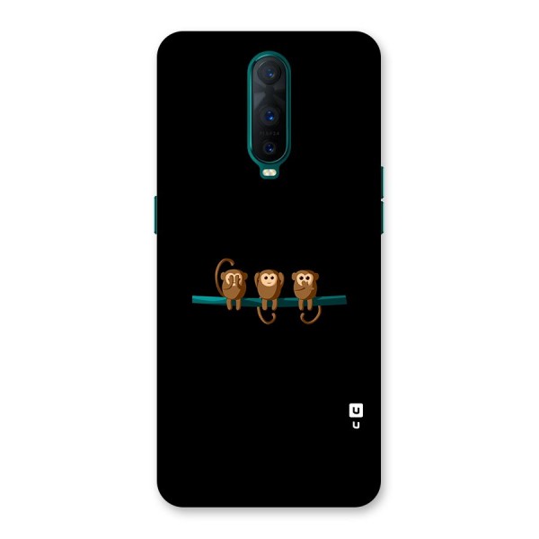 Three Cute Monkeys Back Case for Oppo R17 Pro