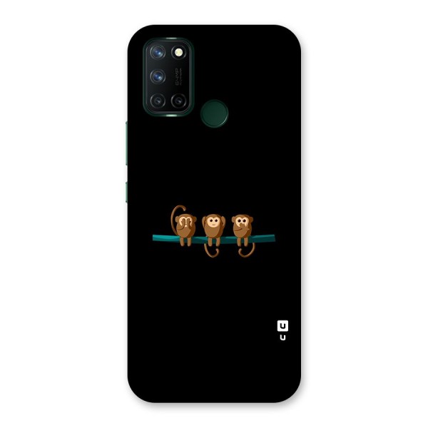 Three Cute Monkeys Back Case for Realme 7i