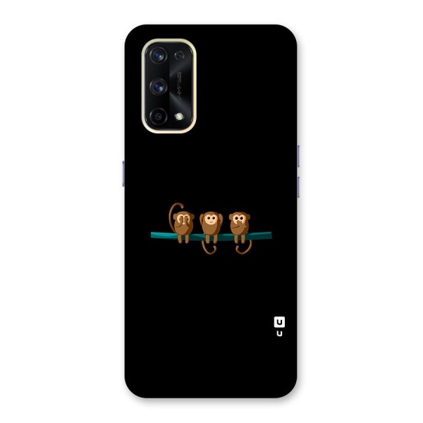 Three Cute Monkeys Glass Back Case for Realme X7 Pro