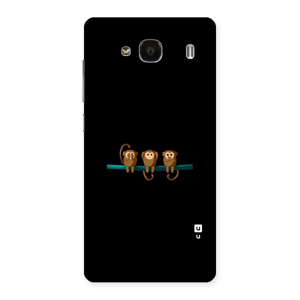 Three Cute Monkeys Back Case for Redmi 2s