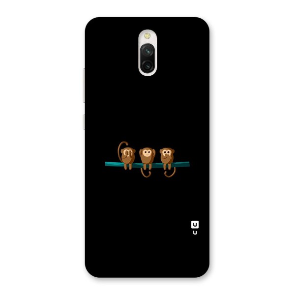 Three Cute Monkeys Back Case for Redmi 8A Dual