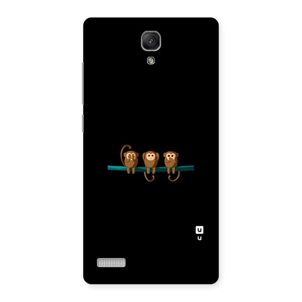 Three Cute Monkeys Back Case for Redmi Note