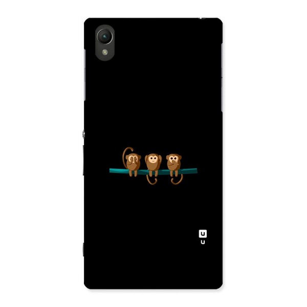 Three Cute Monkeys Back Case for Sony Xperia Z1