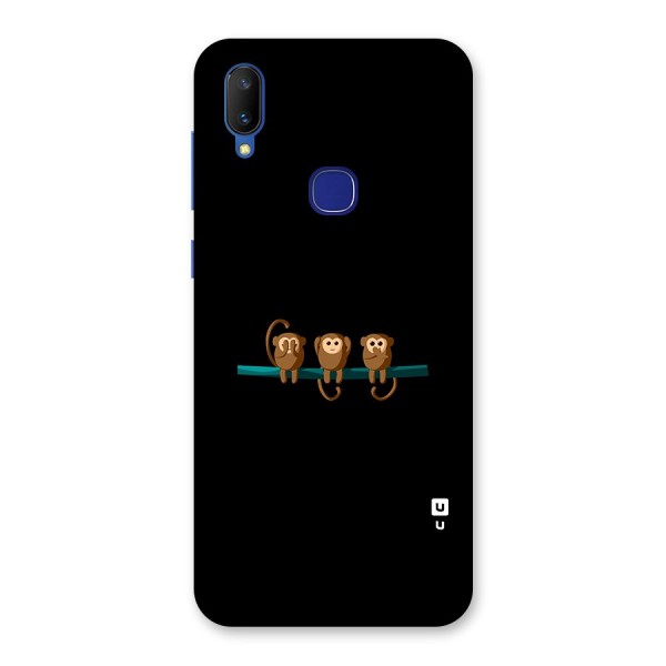 Three Cute Monkeys Back Case for Vivo V11