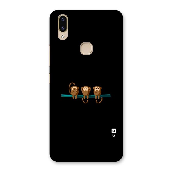 Three Cute Monkeys Back Case for Vivo V9