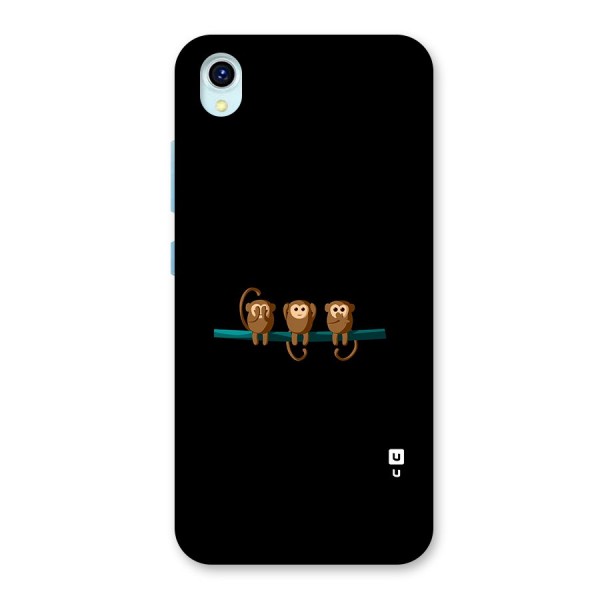 Three Cute Monkeys Back Case for Vivo Y1s