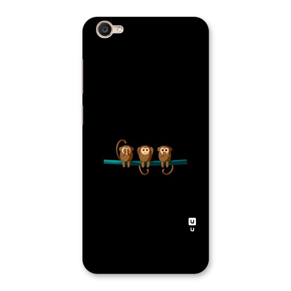 Three Cute Monkeys Back Case for Vivo Y55s