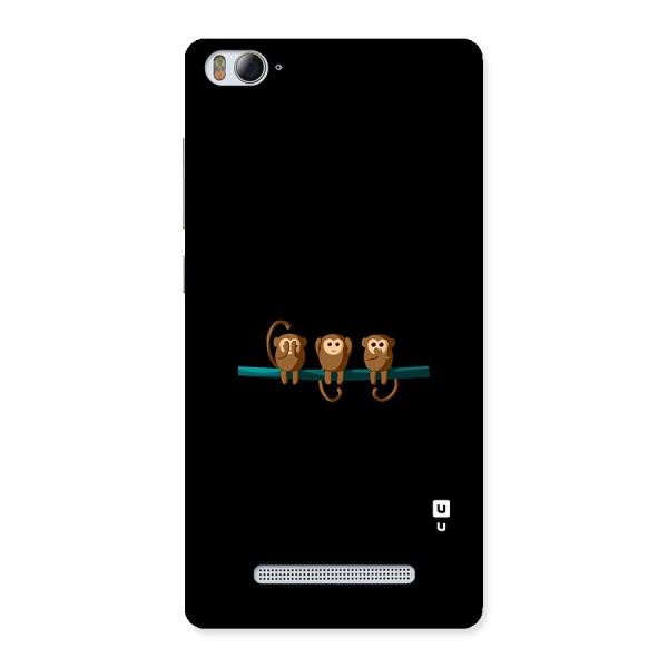 Three Cute Monkeys Back Case for Xiaomi Mi4i